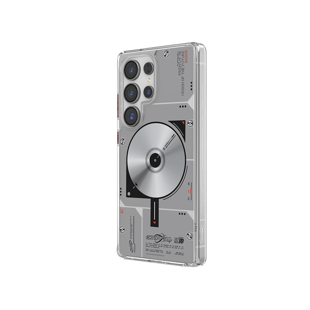 Galaxy S25 Ultra Kılıf M-safe Şarj Özellikli Disk Desenli Airbag Tasarımlı Skinarma Nova Kılıf