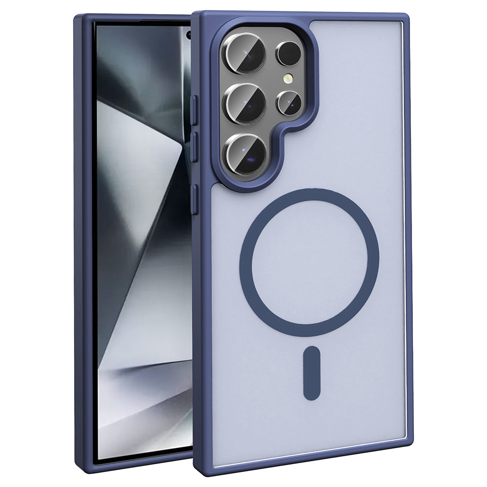 Galaxy S25 Ultra Kılıf M-safe Şarj Özellikli Mat Arka Yüzey Zore Sio Kılıf