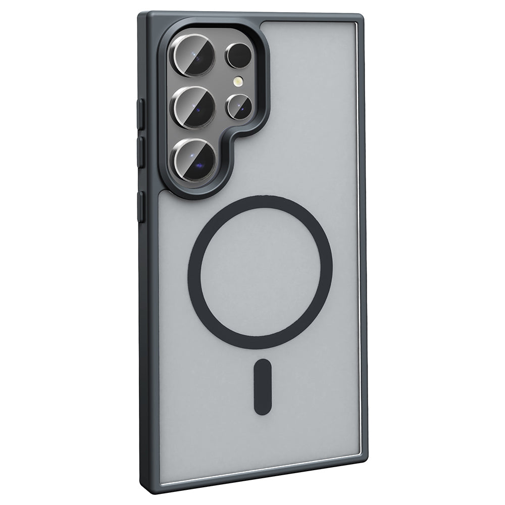 Galaxy S25 Ultra Kılıf M-safe Şarj Özellikli Mat Arka Yüzey Zore Sio Kılıf