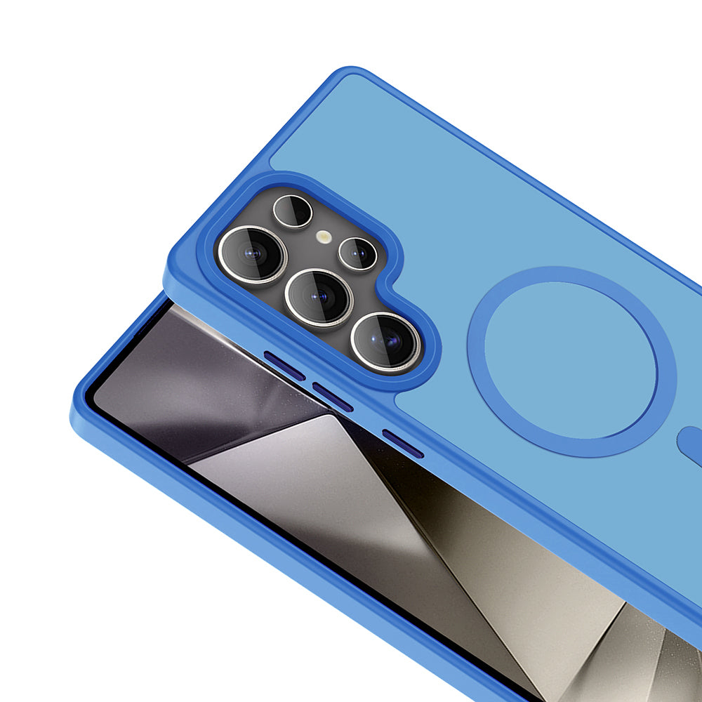 Galaxy S25 Ultra Kılıf M-safe Şarj Özellikli Mat Arka Yüzey Zore Sio Kılıf