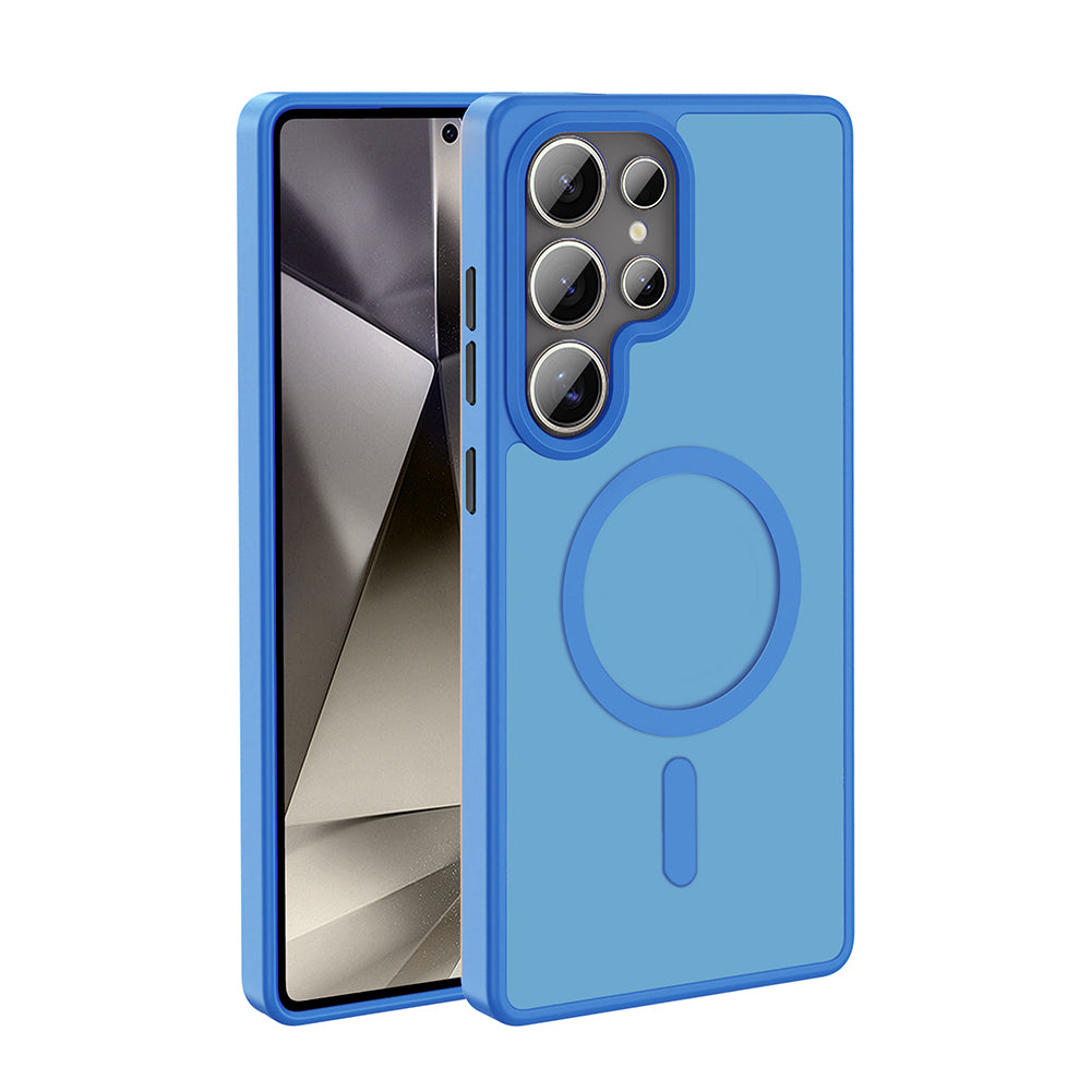 Galaxy S25 Ultra Kılıf M-safe Şarj Özellikli Mat Arka Yüzey Zore Sio Kılıf