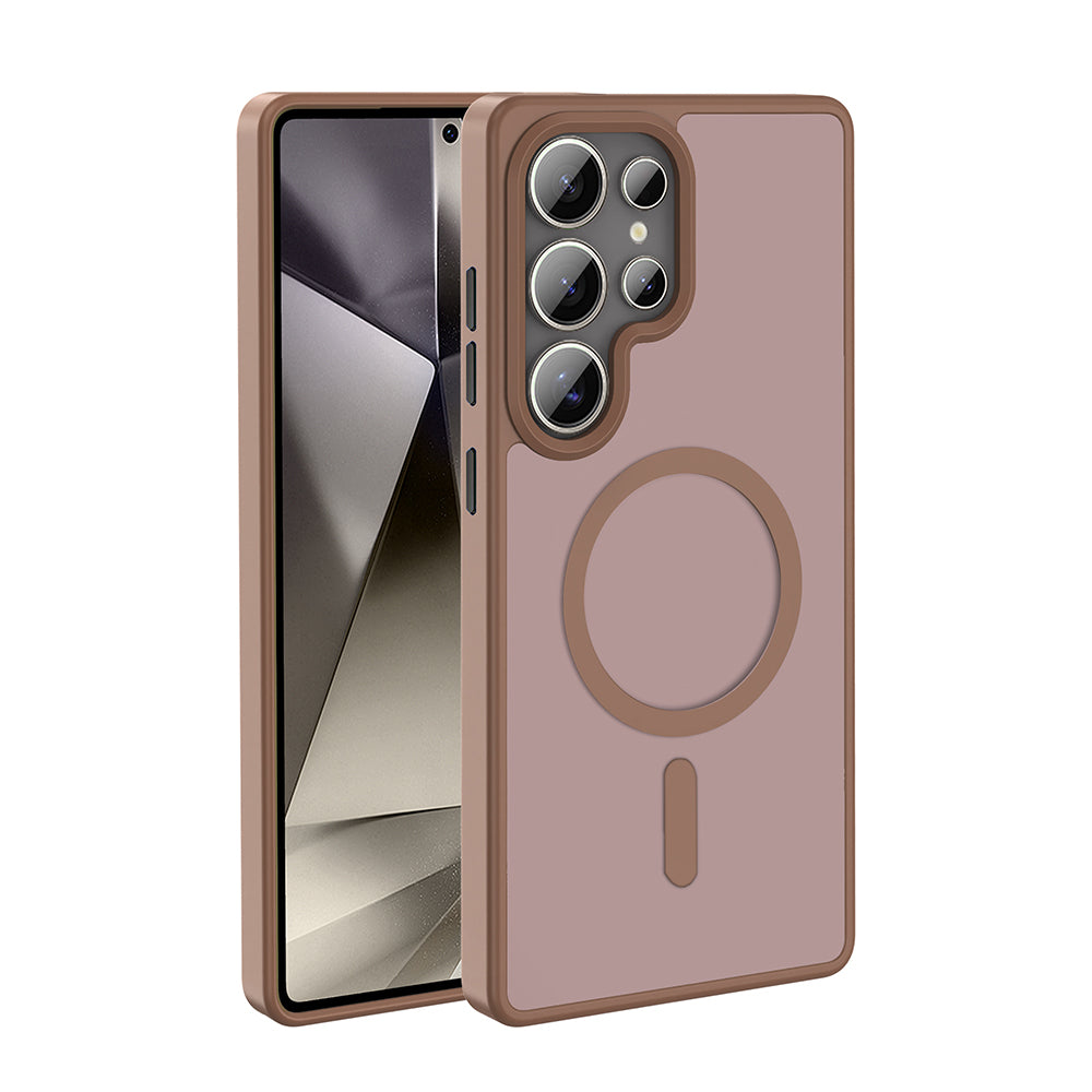 Galaxy S25 Ultra Kılıf M-safe Şarj Özellikli Mat Arka Yüzey Zore Sio Kılıf