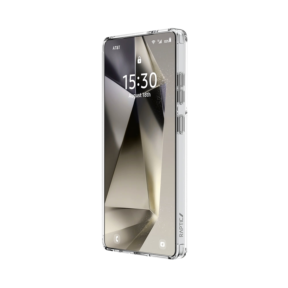 Galaxy S25 Ultra Kılıf M-safe Şarj Özellikli Raptic Crystal M-safe Serisi Şeffaf Kılıf