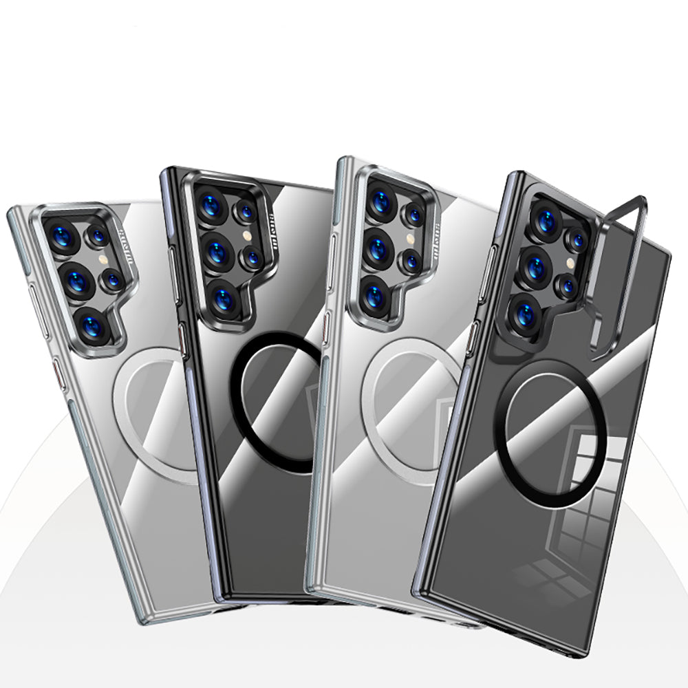 Galaxy S25 Ultra Kılıf M-safe Şarj Özellikli Wlons Standlı Efsane Kılıf