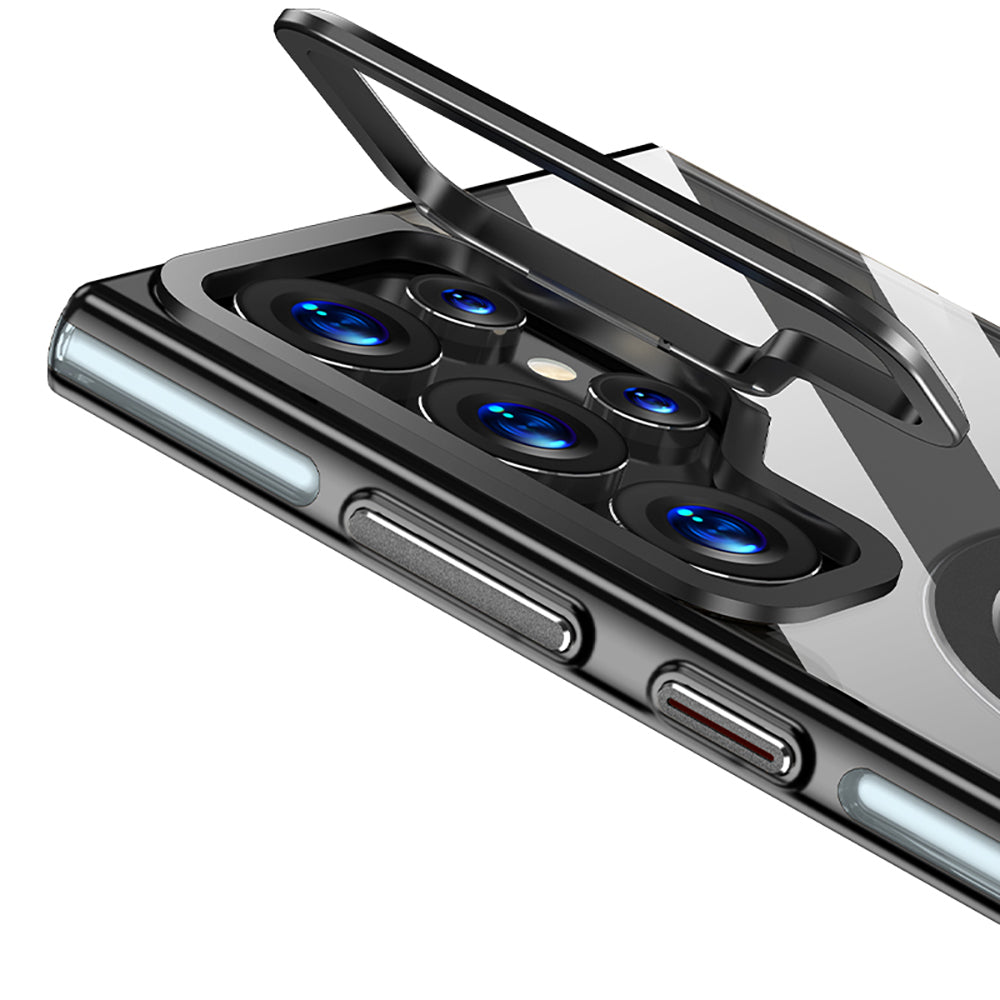 Galaxy S25 Ultra Kılıf M-safe Şarj Özellikli Wlons Standlı Efsane Kılıf