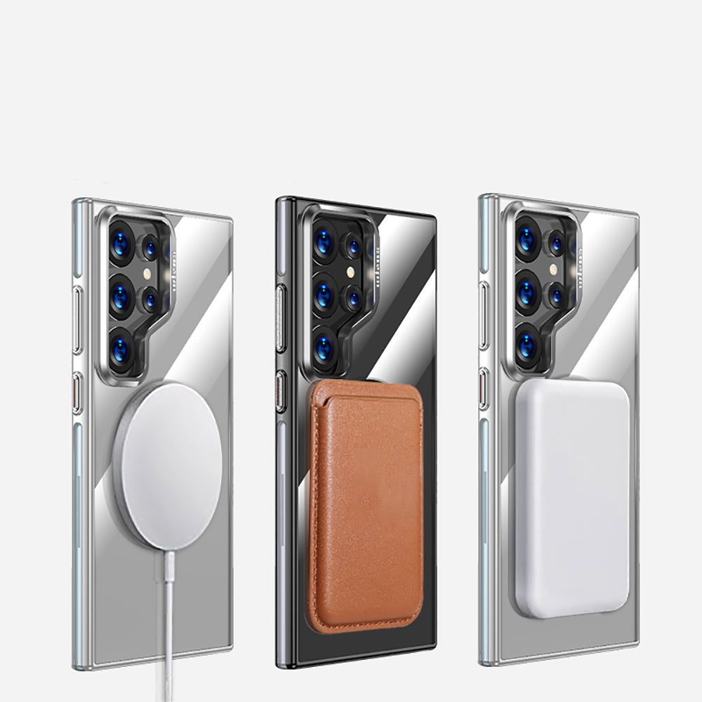 Galaxy S25 Ultra Kılıf M-safe Şarj Özellikli Wlons Standlı Efsane Kılıf