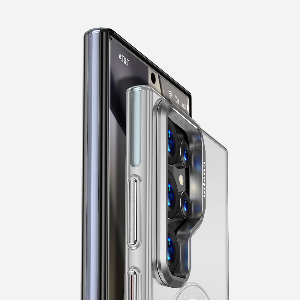 Galaxy S25 Ultra Kılıf M-safe Şarj Özellikli Wlons Standlı Efsane Kılıf