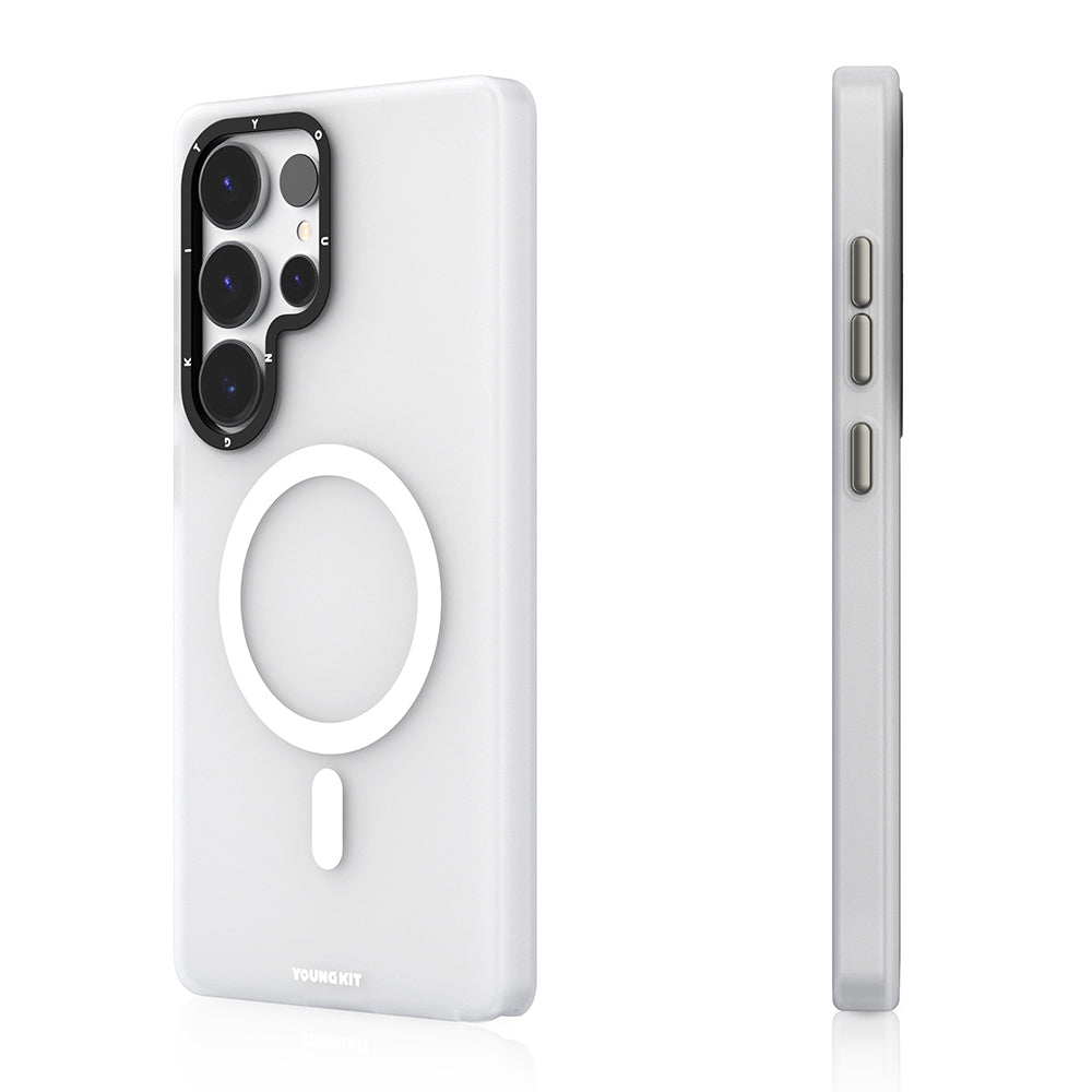 Galaxy S25 Ultra Kılıf M-safe Şarj Özellikli Youngkit Hidden Sand Serisi Kılıf