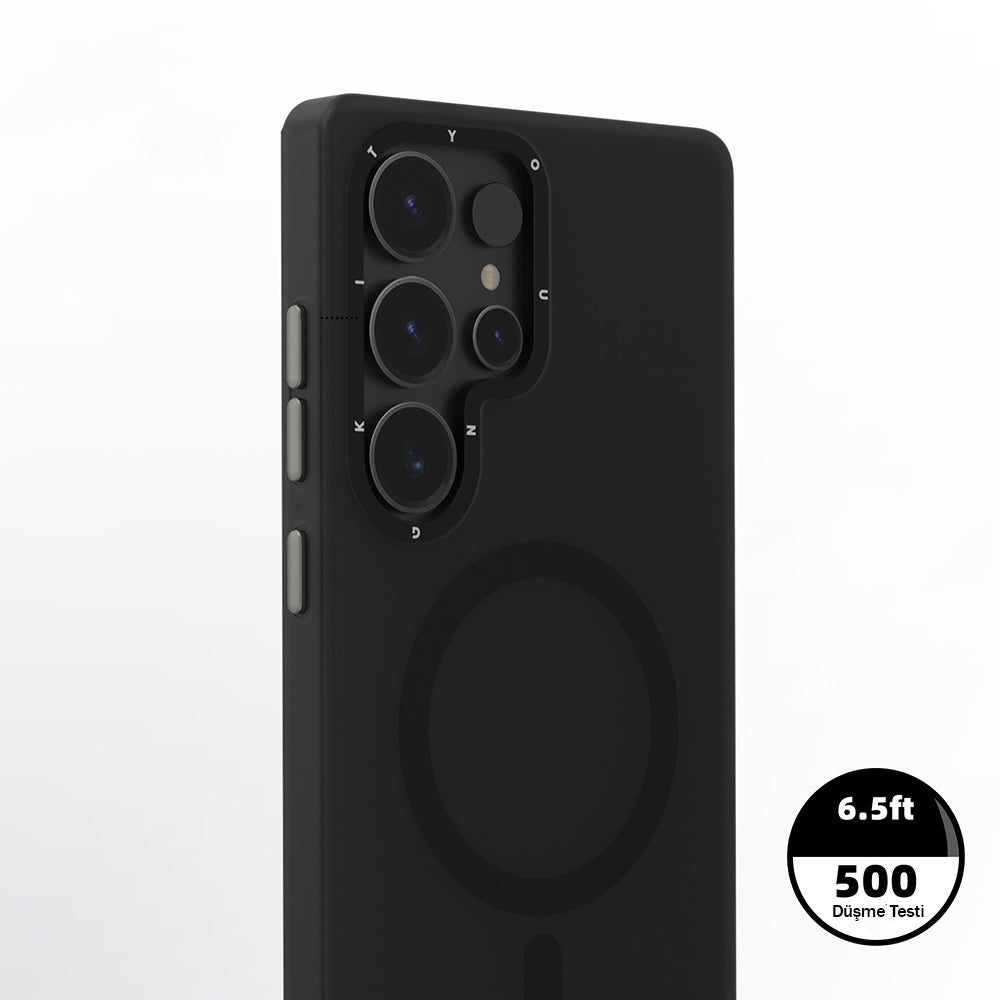 Galaxy S25 Ultra Kılıf M-safe Şarj Özellikli Youngkit Hidden Sand Serisi Kılıf