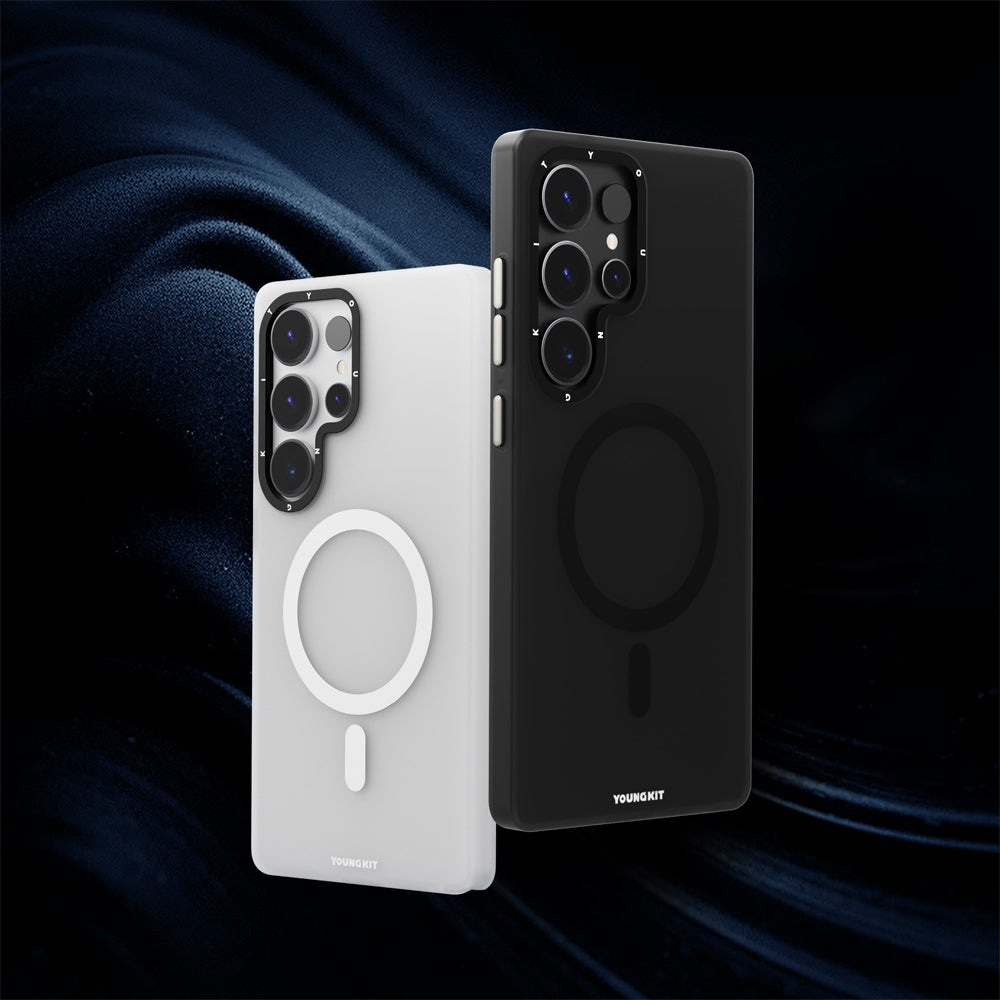 Galaxy S25 Ultra Kılıf M-safe Şarj Özellikli Youngkit Hidden Sand Serisi Kılıf