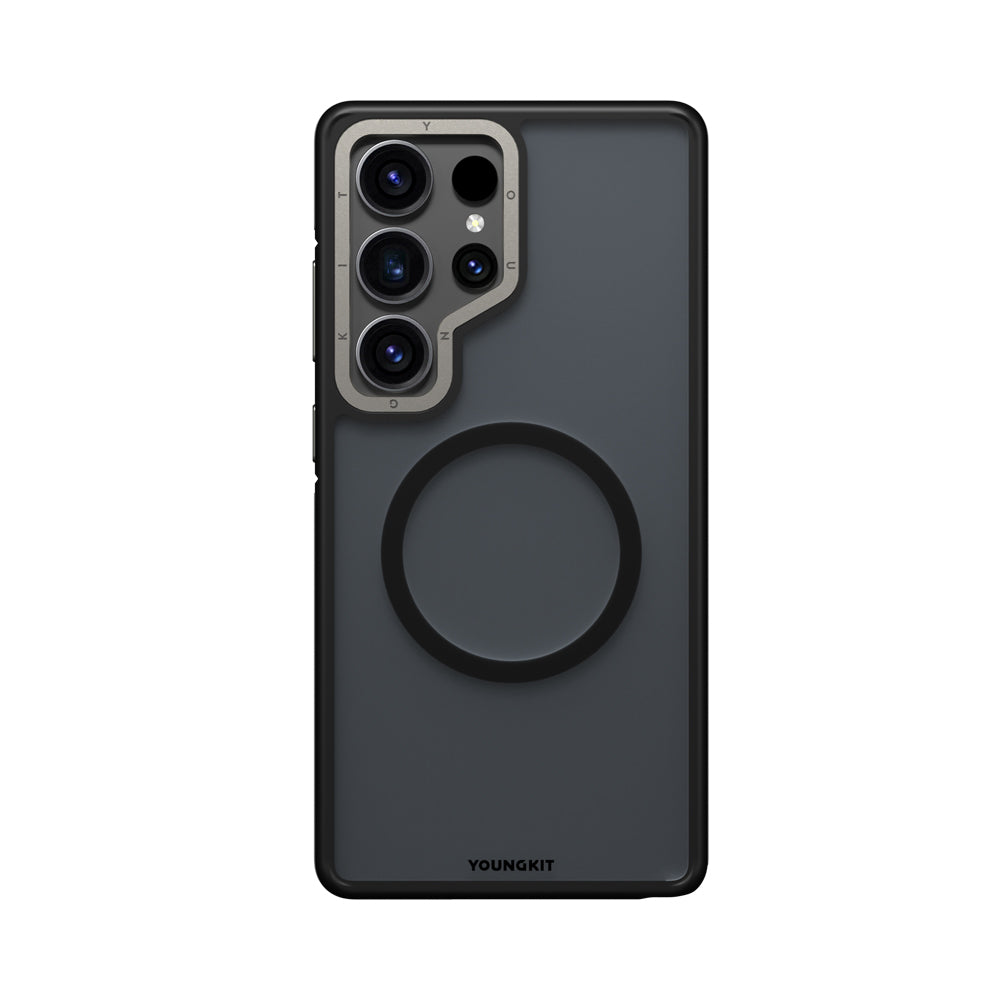 Galaxy S25 Ultra Kılıf M-safe Şarj Özellikli Youngkit Rock Sand Serisi Kılıf