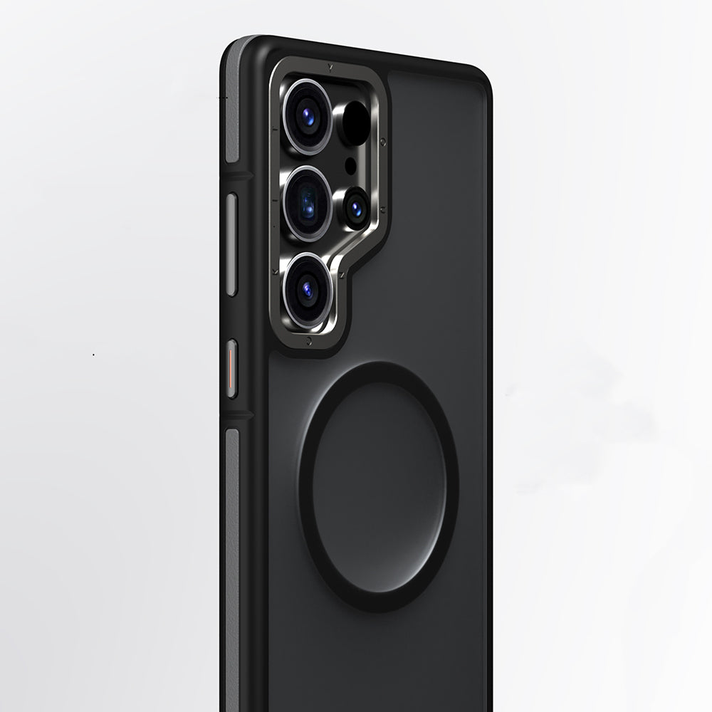 Galaxy S25 Ultra Kılıf M-safe Şarj Özellikli Youngkit Rock Sand Serisi Kılıf