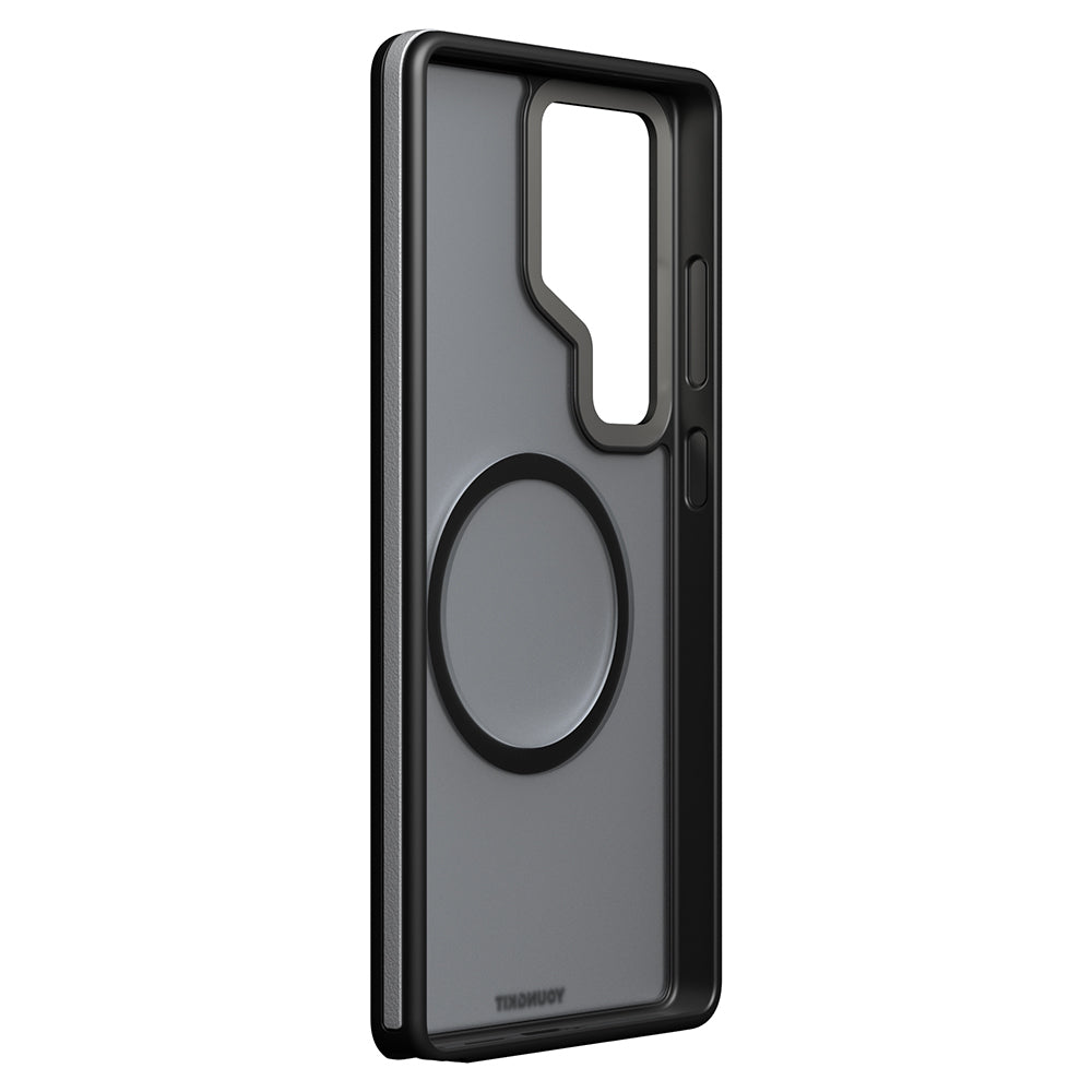 Galaxy S25 Ultra Kılıf M-safe Şarj Özellikli Youngkit Rock Sand Serisi Kılıf