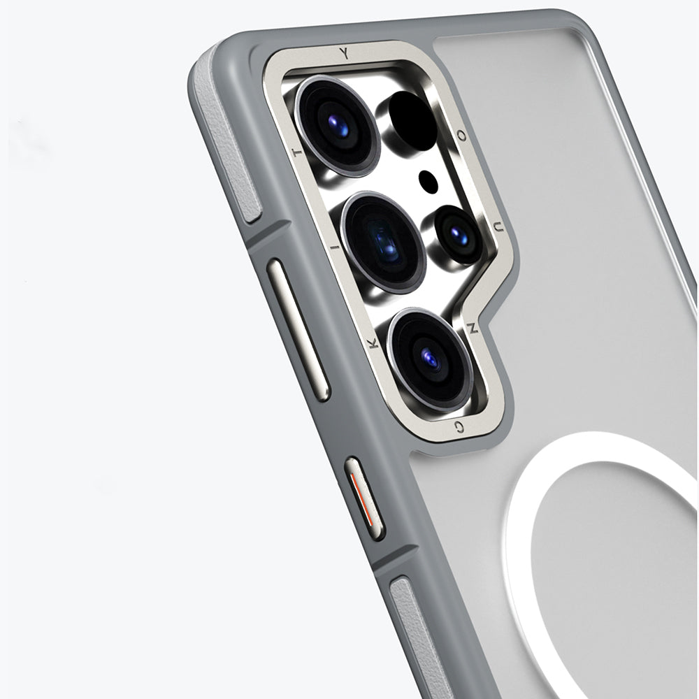 Galaxy S25 Ultra Kılıf M-safe Şarj Özellikli Youngkit Rock Sand Serisi Kılıf