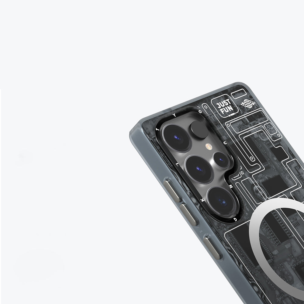 Galaxy S25 Ultra Kılıf M-safe Şarj Özellikli YoungKit Technology Serisi Kılıf