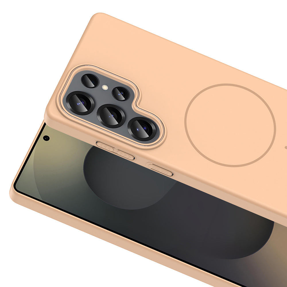 Galaxy S25 Ultra Kılıf M-safe Şarj Özellikli Zore Ruby Sert Kılıf