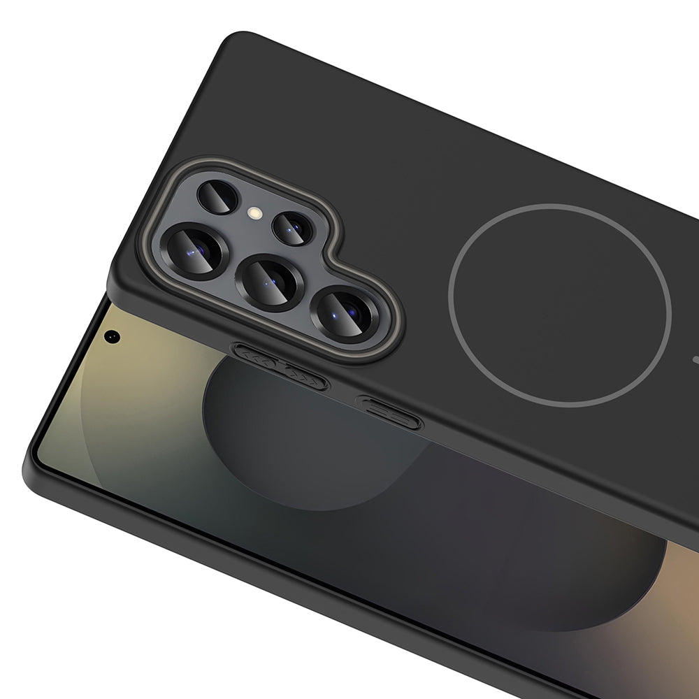 Galaxy S25 Ultra Kılıf M-safe Şarj Özellikli Zore Ruby Sert Kılıf