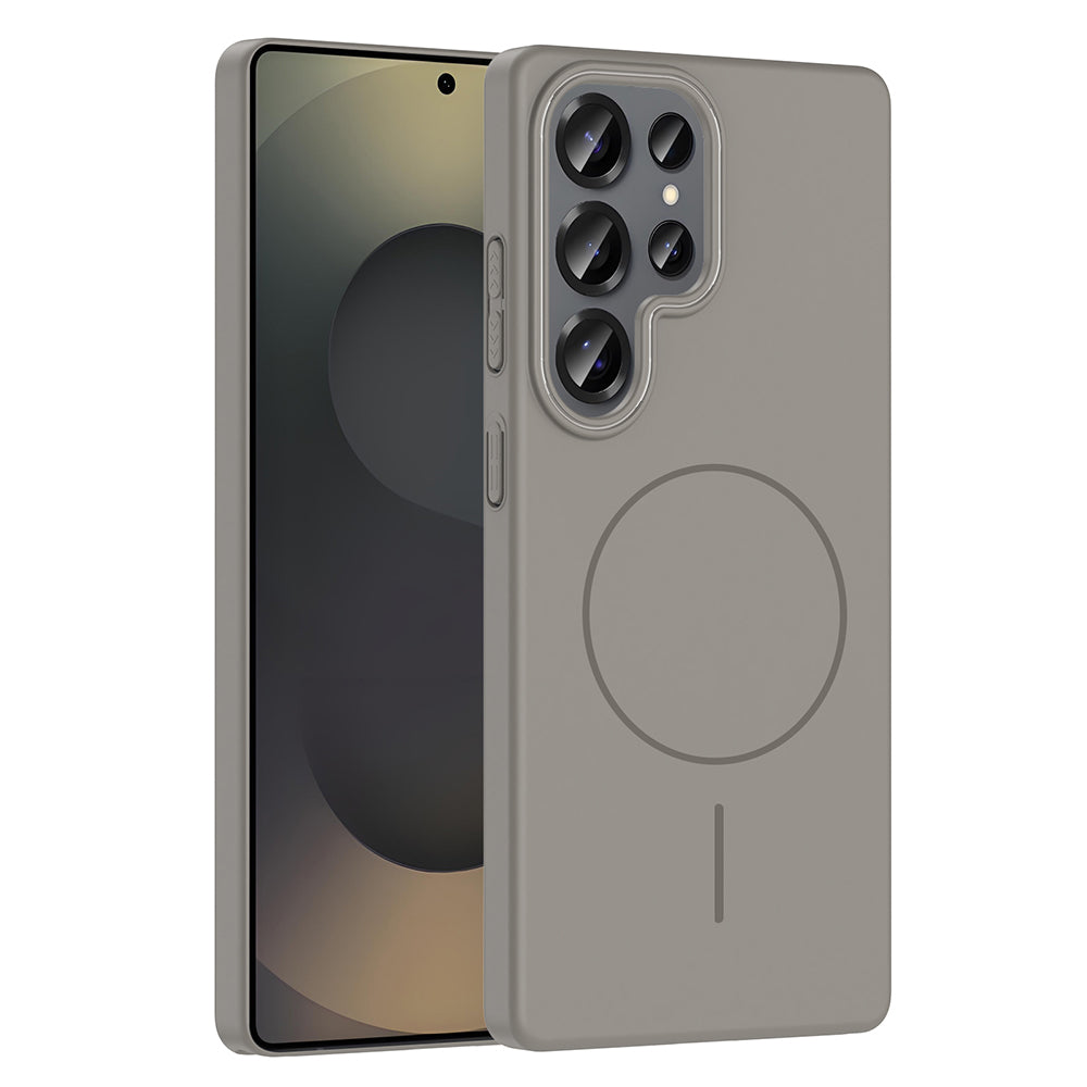 Galaxy S25 Ultra Kılıf M-safe Şarj Özellikli Zore Ruby Sert Kılıf