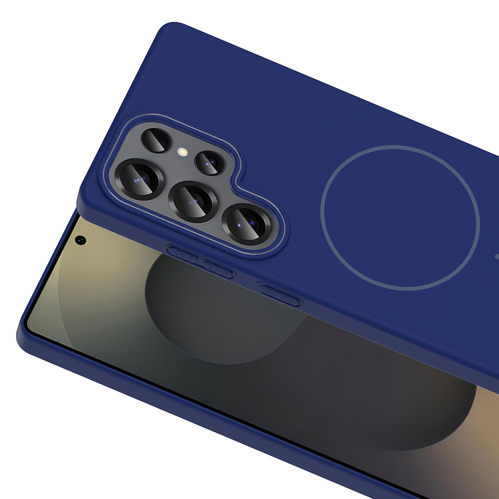 Galaxy S25 Ultra Kılıf M-safe Şarj Özellikli Zore Ruby Sert Kılıf