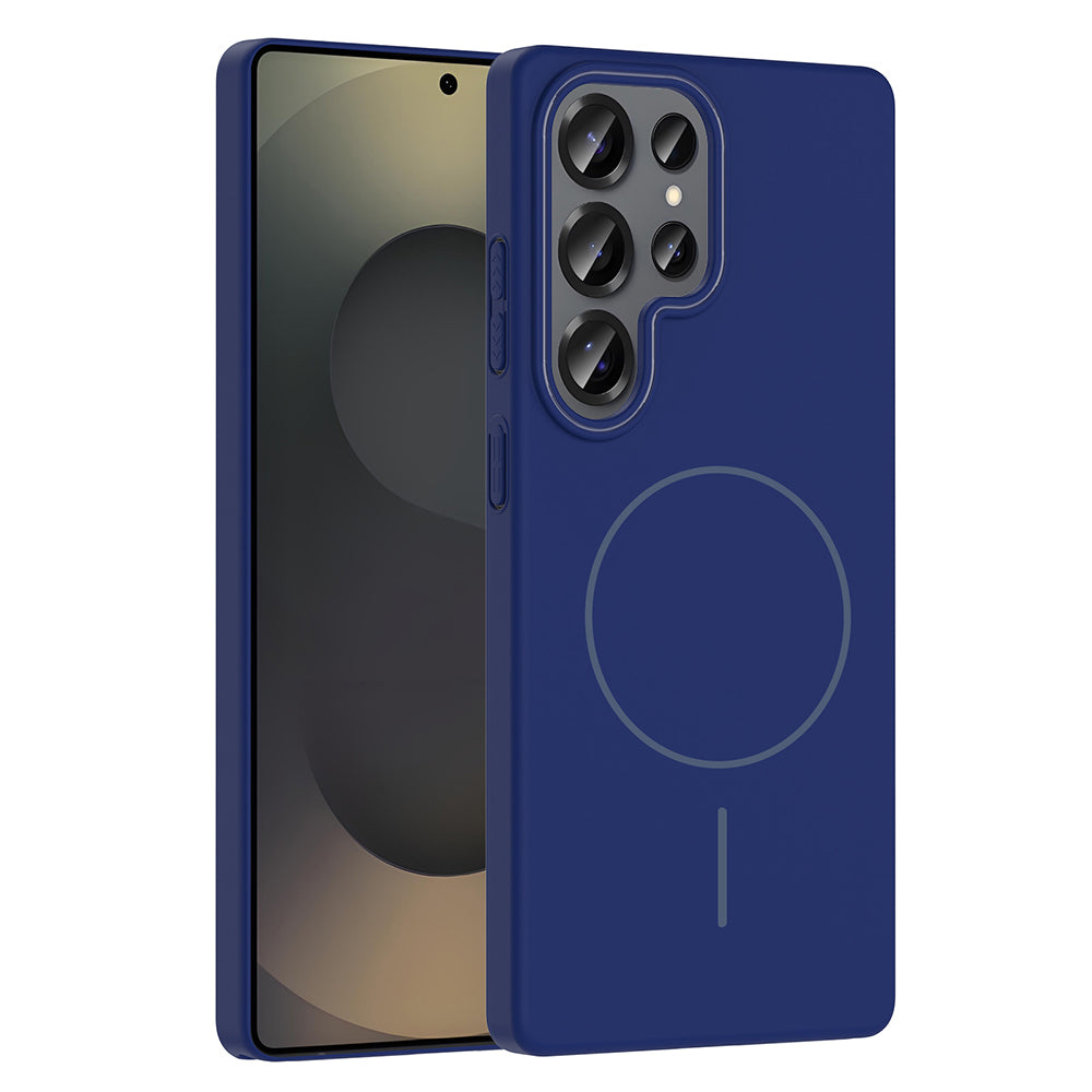 Galaxy S25 Ultra Kılıf M-safe Şarj Özellikli Zore Ruby Sert Kılıf