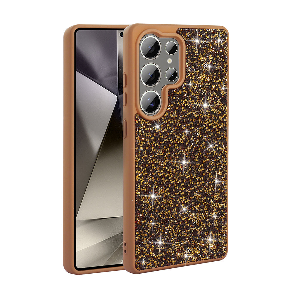 Galaxy S25 Ultra Kılıf Parlak Taşlı Tasarım Zore Pırlanta Kılıf