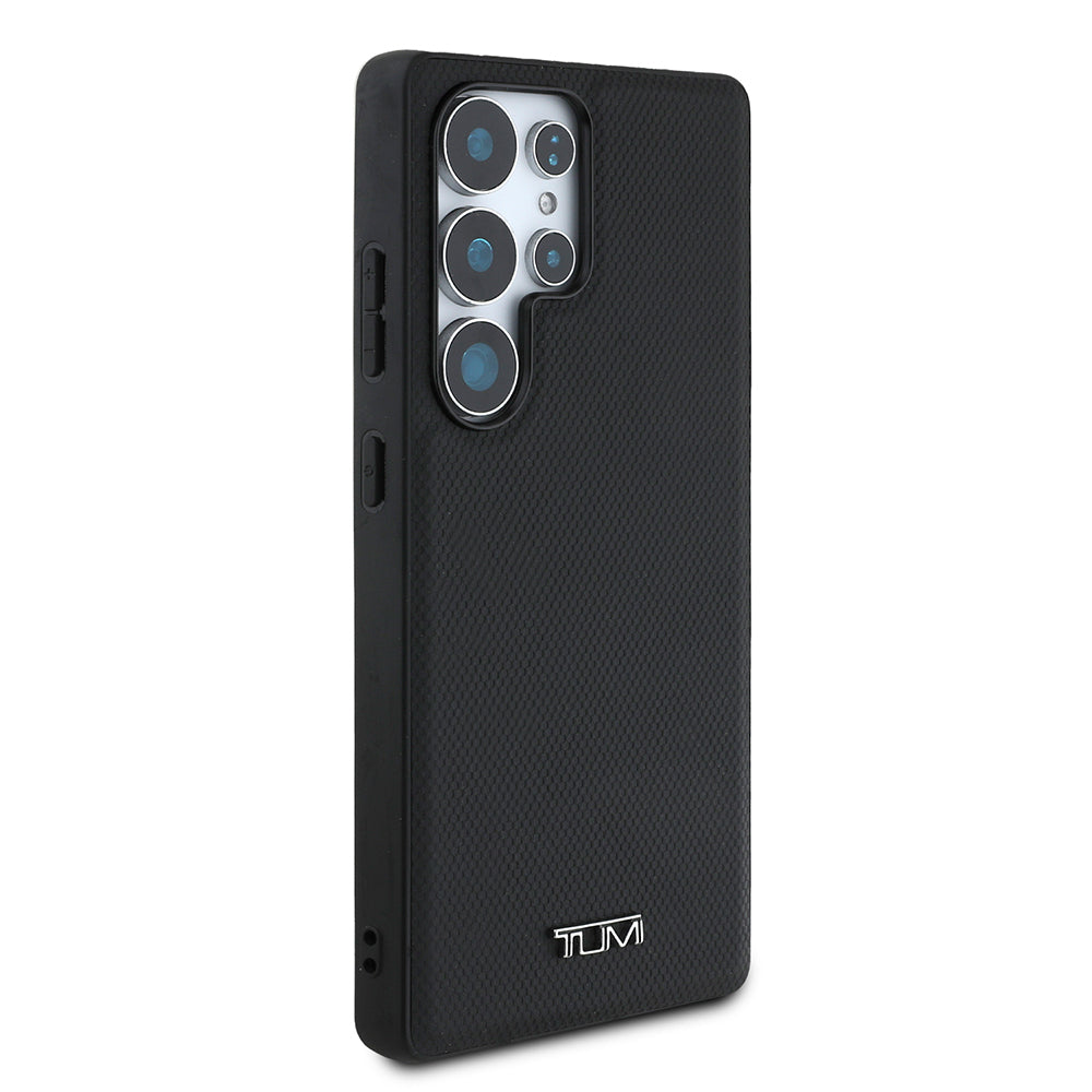 Galaxy S25 Ultra Kılıf TUMI M-safe Şarj Özellikli Deri Noktalı Dizayn Kılıf