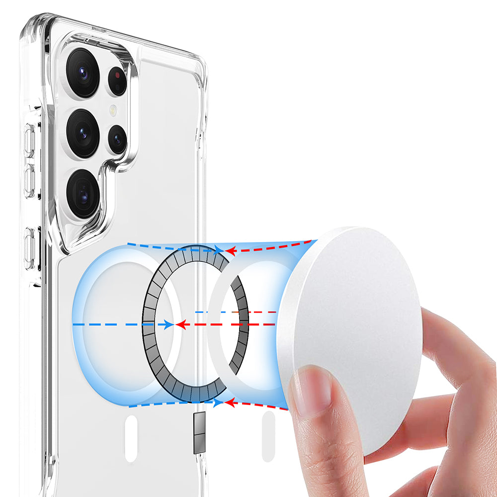 Galaxy S25 Ultra Kılıf Zore M-safe Şarj Özellikli T-Max M-safe Kılıf