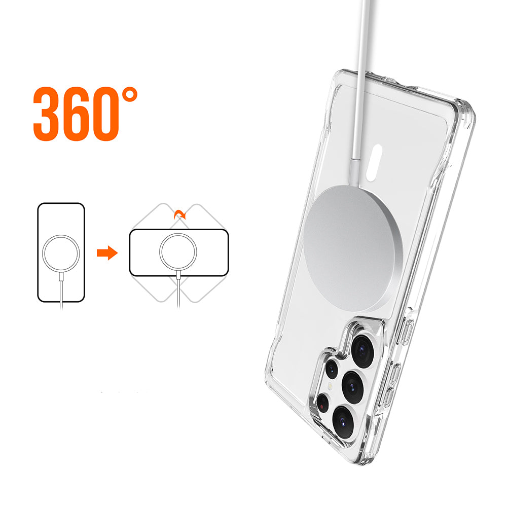 Galaxy S25 Ultra Kılıf Zore M-safe Şarj Özellikli T-Max M-safe Kılıf