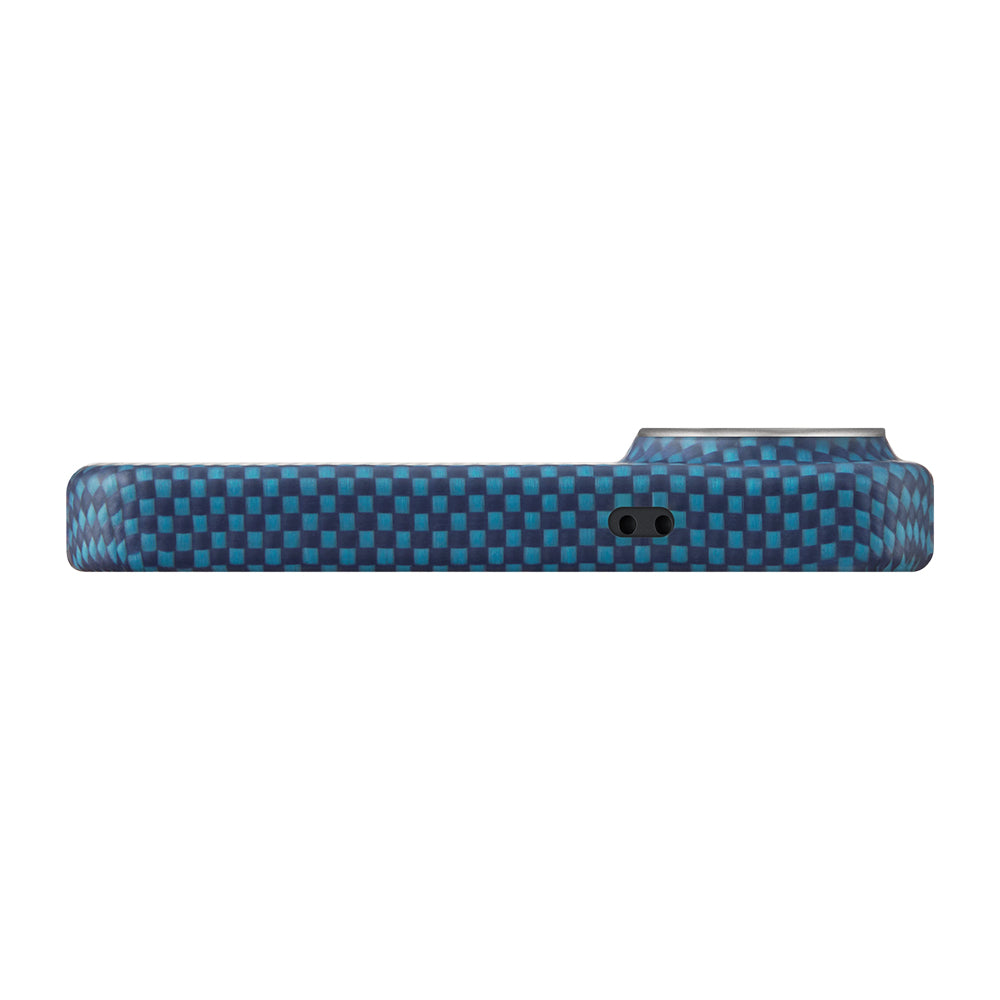 Galaxy S26 Kılıf M-safe Şarj Özellikli Aramid Karbon Fiber Pitaka Tactile Woven Sunset-Moonrise Serisi Kılıf