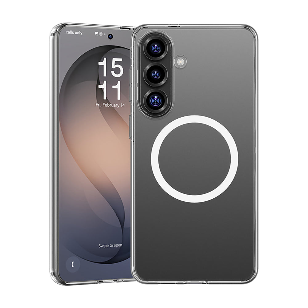 Galaxy S26 Kılıf M-safe Şarj Özellikli Benks Magnetik Crystal Serisi Şeffaf Kılıf