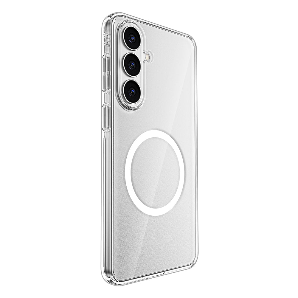 Galaxy S26 Kılıf M-safe Şarj Özellikli Transparan Sert PC Wlons Pita Kılıf