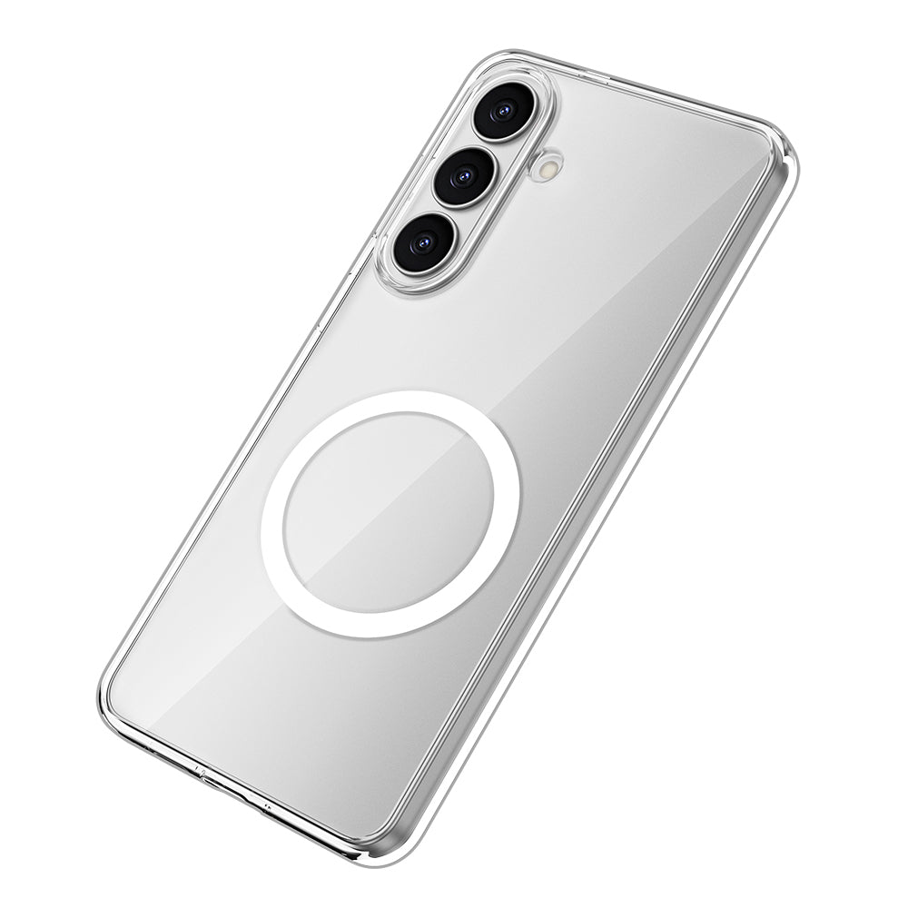 Galaxy S26 Kılıf M-safe Şarj Özellikli Transparan Sert PC Wlons Pita Kılıf