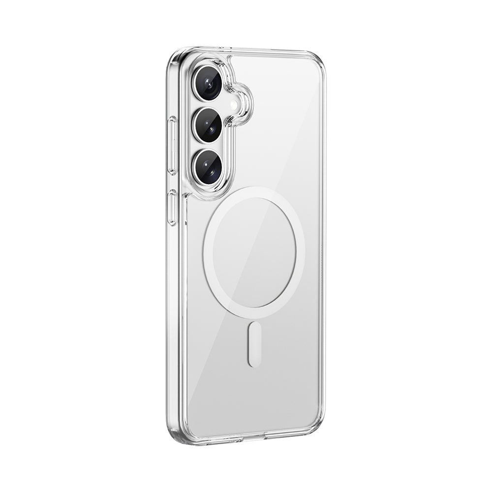 Galaxy S26 Kılıf Wiwu MCC-101 iShield Pro Serisi M-safe Şarj Özellikli Crystal Sert PC Kılıf