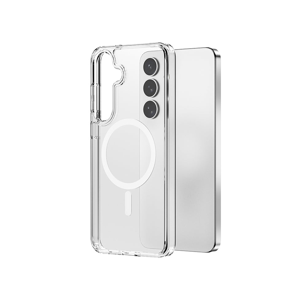 Galaxy S26 Kılıf Wiwu MCC-101 iShield Pro Serisi M-safe Şarj Özellikli Crystal Sert PC Kılıf