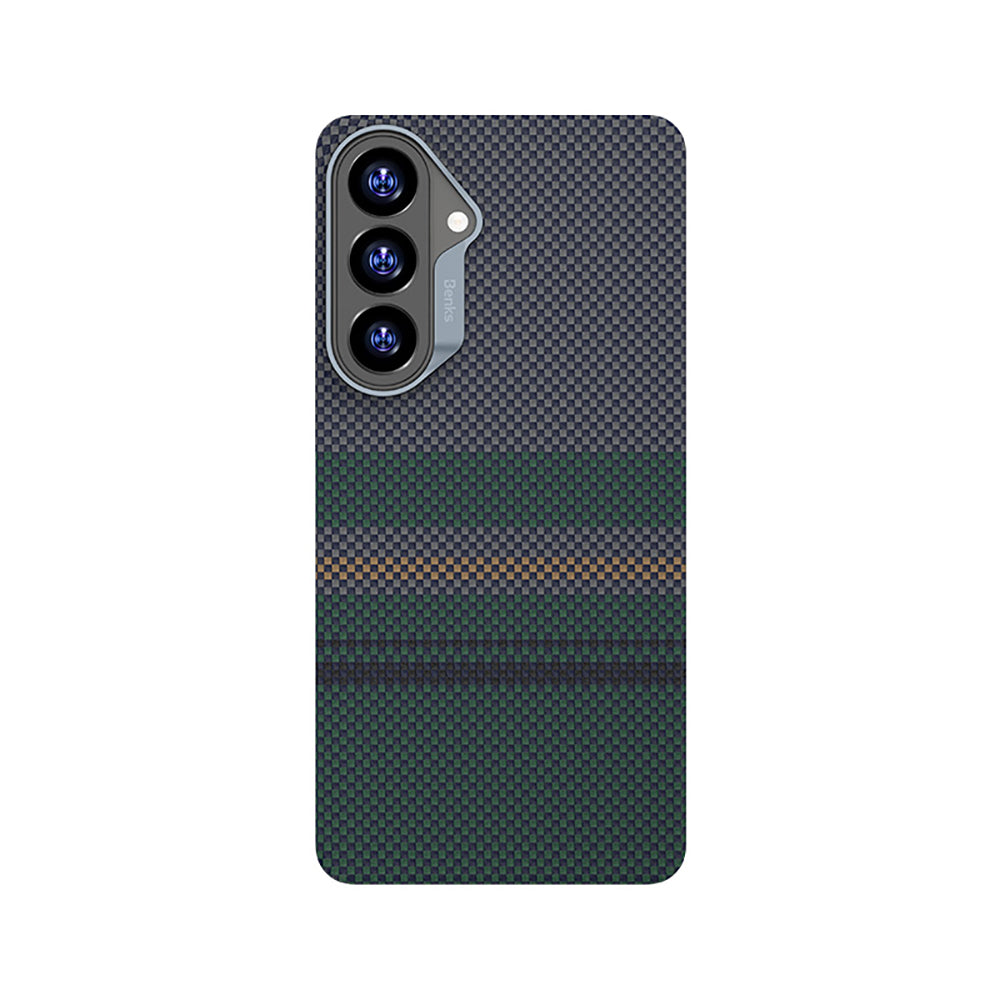 Galaxy S26 Plus Kılıf M-safe Şarj Özellikli Karbon Fiber Tasarımlı Benks Aurora ArmorAir Kevlar Kılıf