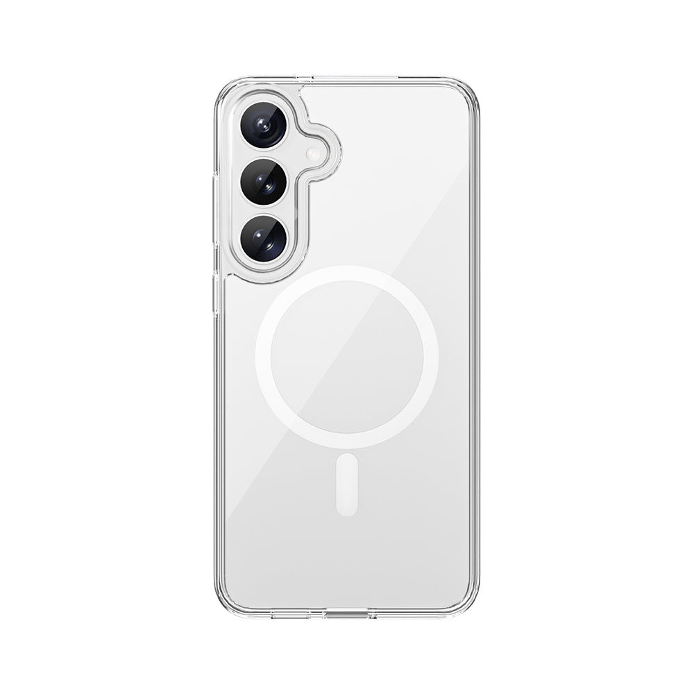 Galaxy S26 Plus Kılıf Wiwu MCC-101 iShield Pro Serisi M-safe Şarj Özellikli Crystal Sert PC Kılıf