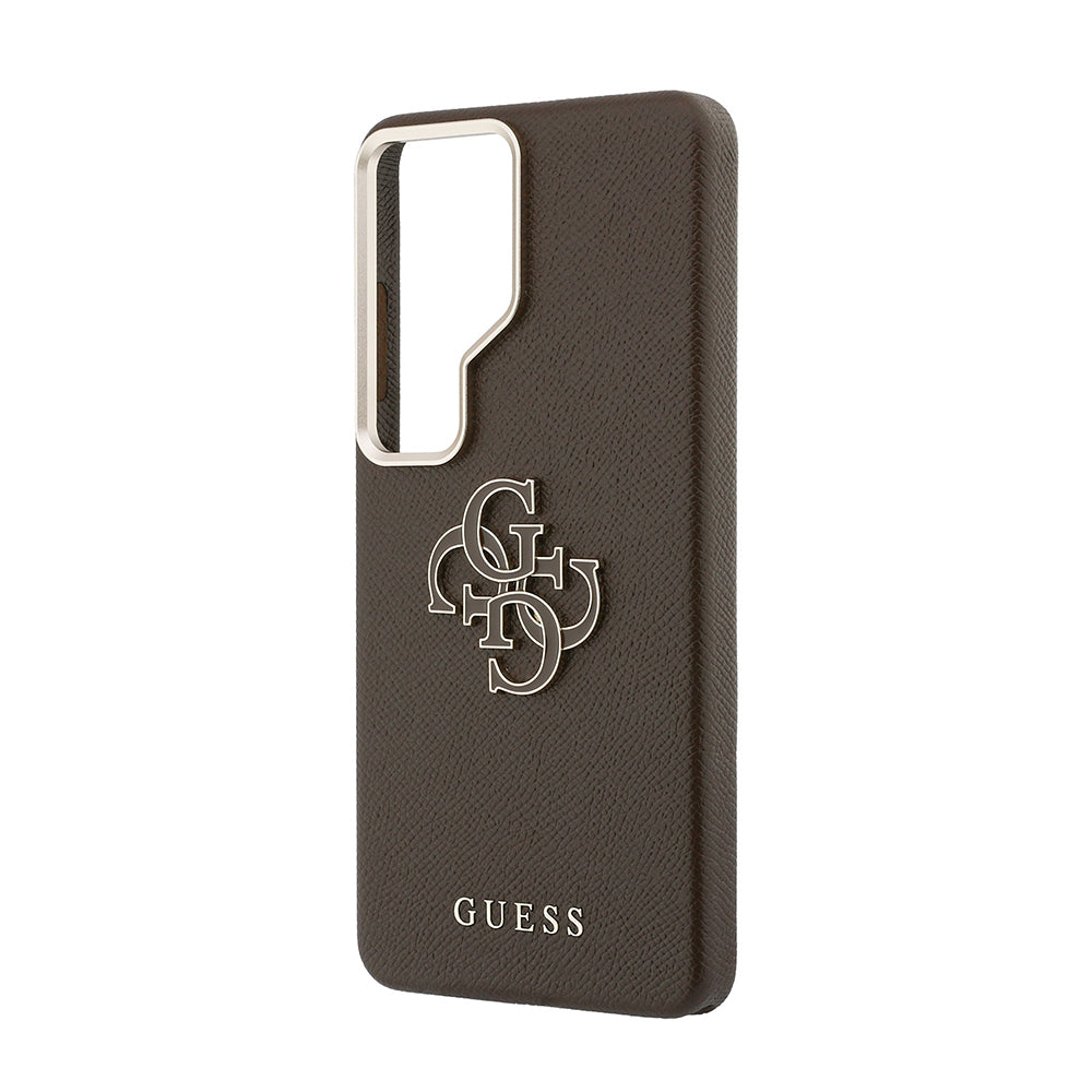 Galaxy S26 Ultra Kılıf Guess Orijinal Lisanslı Grained Yazı ve 4G Büyük Metal Logolu Kılıf