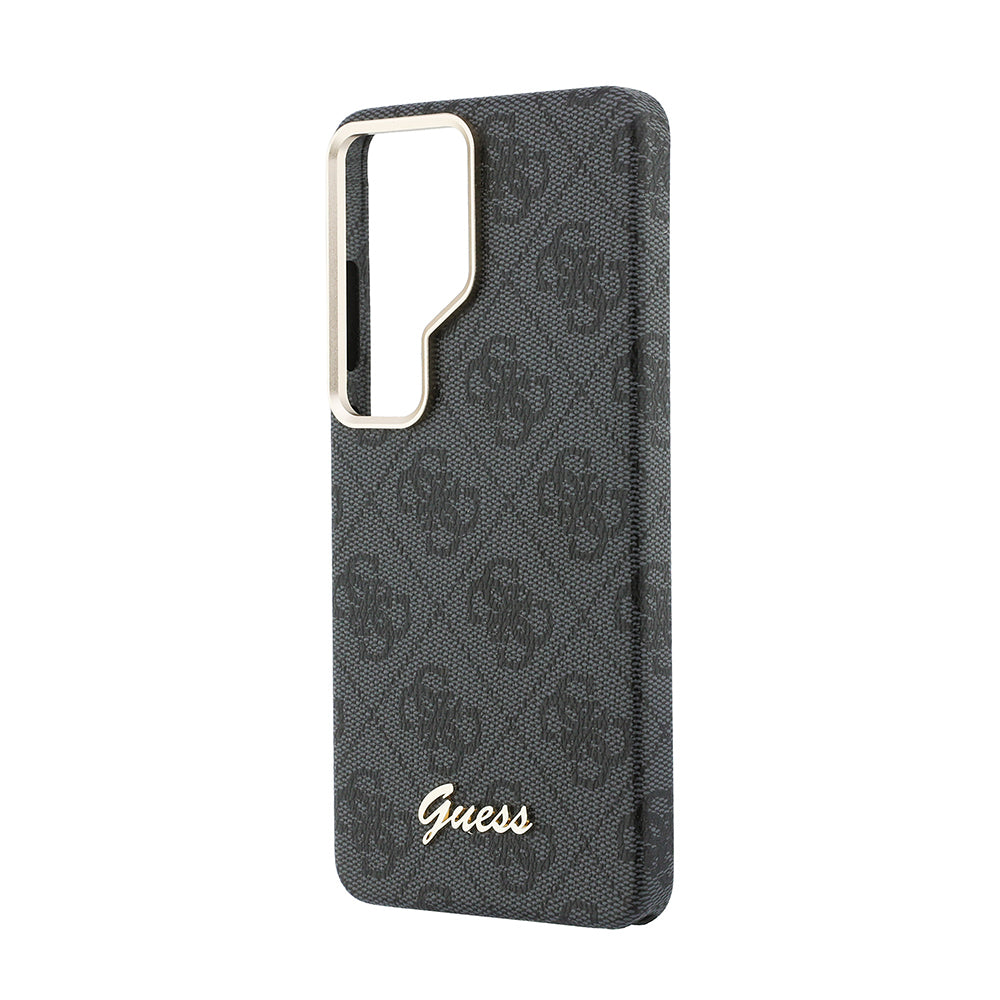 Galaxy S26 Ultra Kılıf Guess Orijinal Lisanslı M-safe Şarj Özellikli Script Yazı Logolu 4G Desenli Kılıf