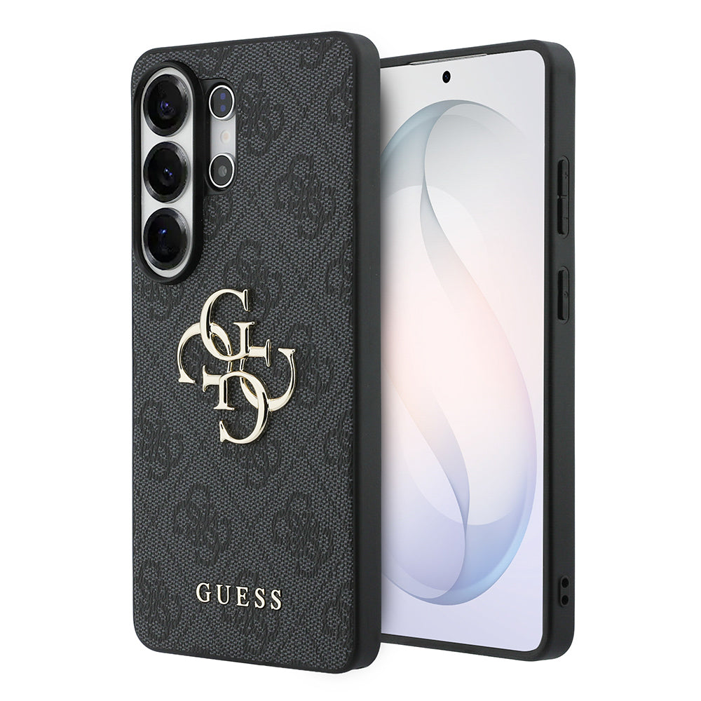 Galaxy S26 Ultra Kılıf Guess Orijinal Lisanslı PU Deri Büyük Metal Logo Dizaynlı Kılıf