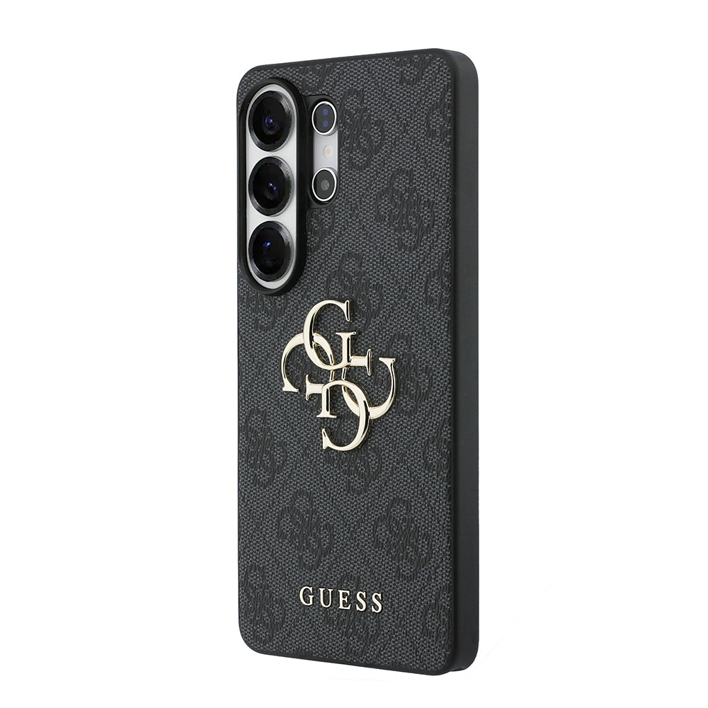 Galaxy S26 Ultra Kılıf Guess Orijinal Lisanslı PU Deri Büyük Metal Logo Dizaynlı Kılıf
