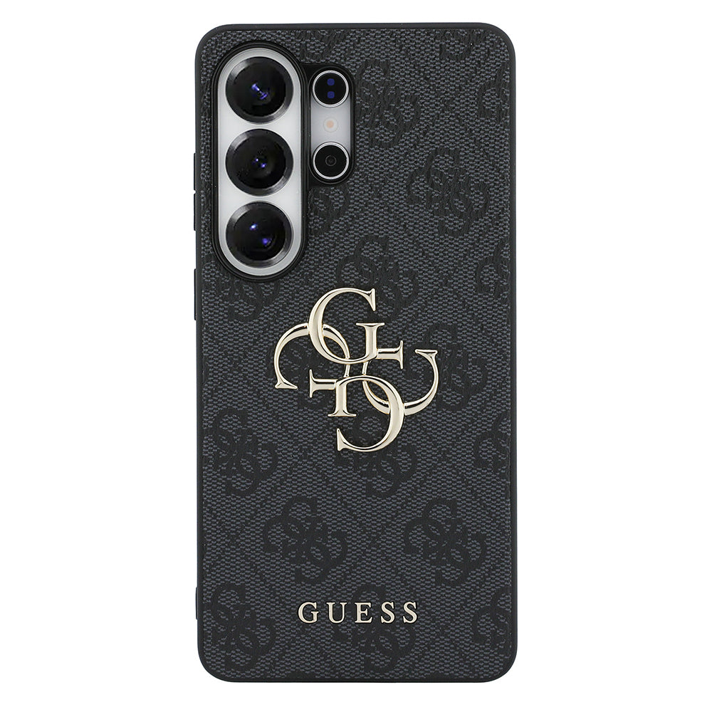 Galaxy S26 Ultra Kılıf Guess Orijinal Lisanslı PU Deri Büyük Metal Logo Dizaynlı Kılıf
