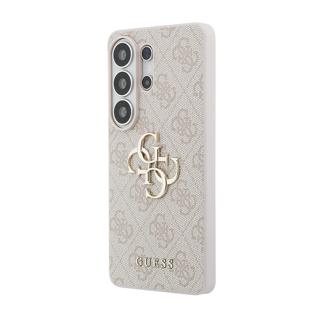 Galaxy S26 Ultra Kılıf Guess Orijinal Lisanslı PU Deri Büyük Metal Logo Dizaynlı Kılıf