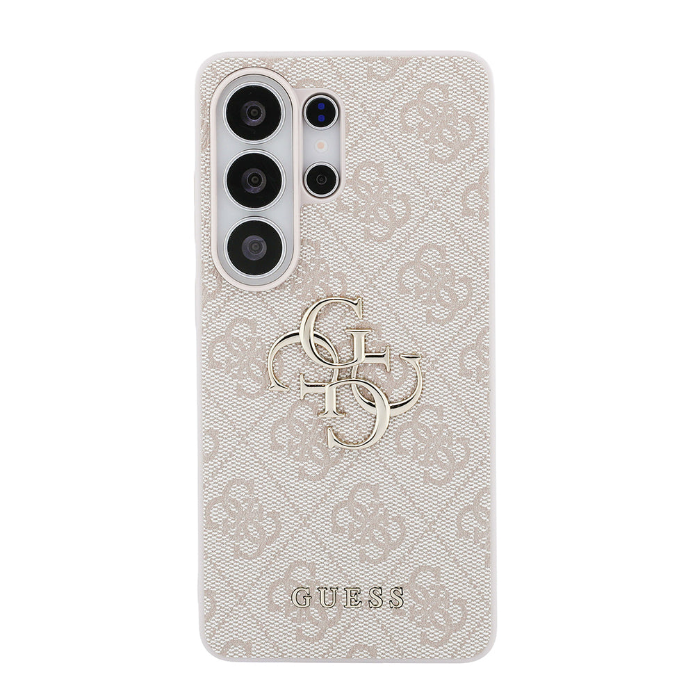 Galaxy S26 Ultra Kılıf Guess Orijinal Lisanslı PU Deri Büyük Metal Logo Dizaynlı Kılıf