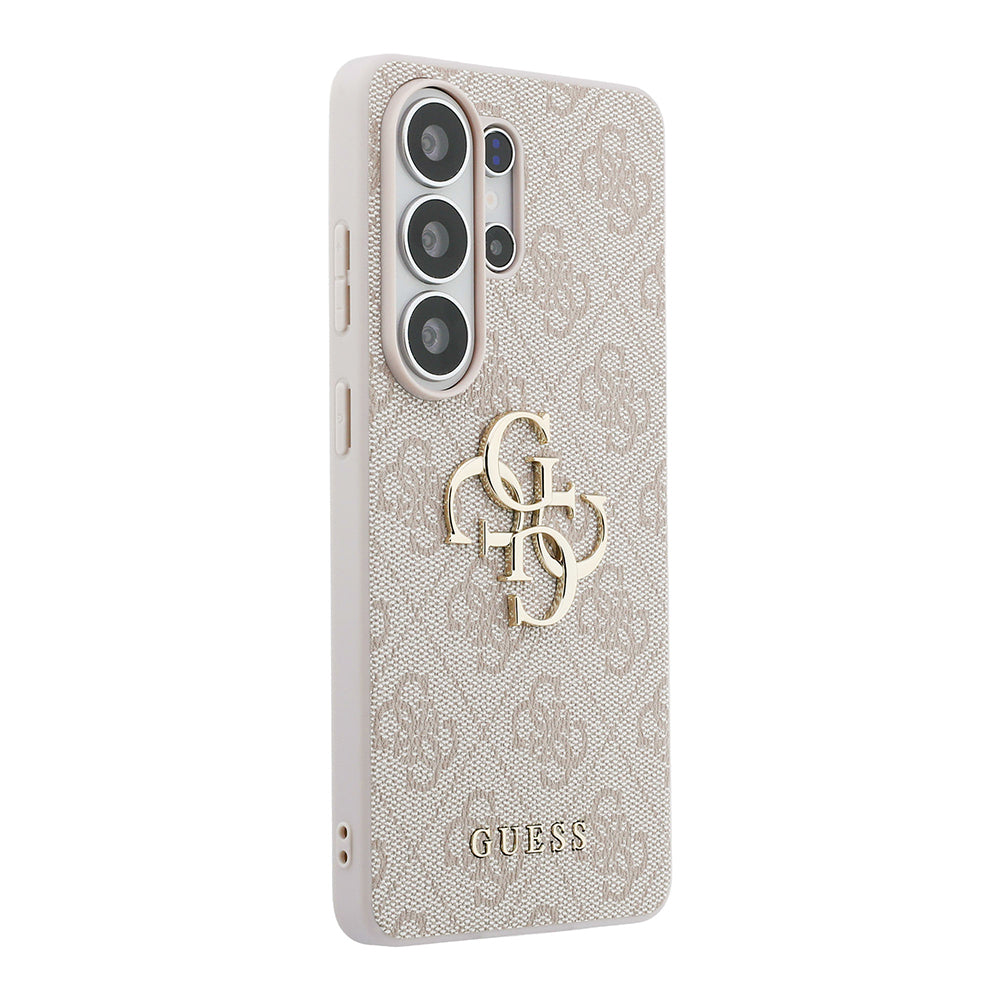 Galaxy S26 Ultra Kılıf Guess Orijinal Lisanslı PU Deri Büyük Metal Logo Dizaynlı Kılıf