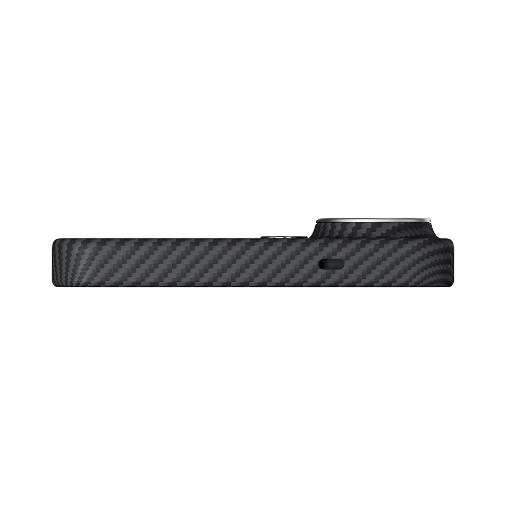 Galaxy S26 Ultra Kılıf M-safe Şarj Özellikli 600D Aramid Karbon Fiber Pitaka Ultra-Slim Classic Serisi Black-Grey Twill Kılıf