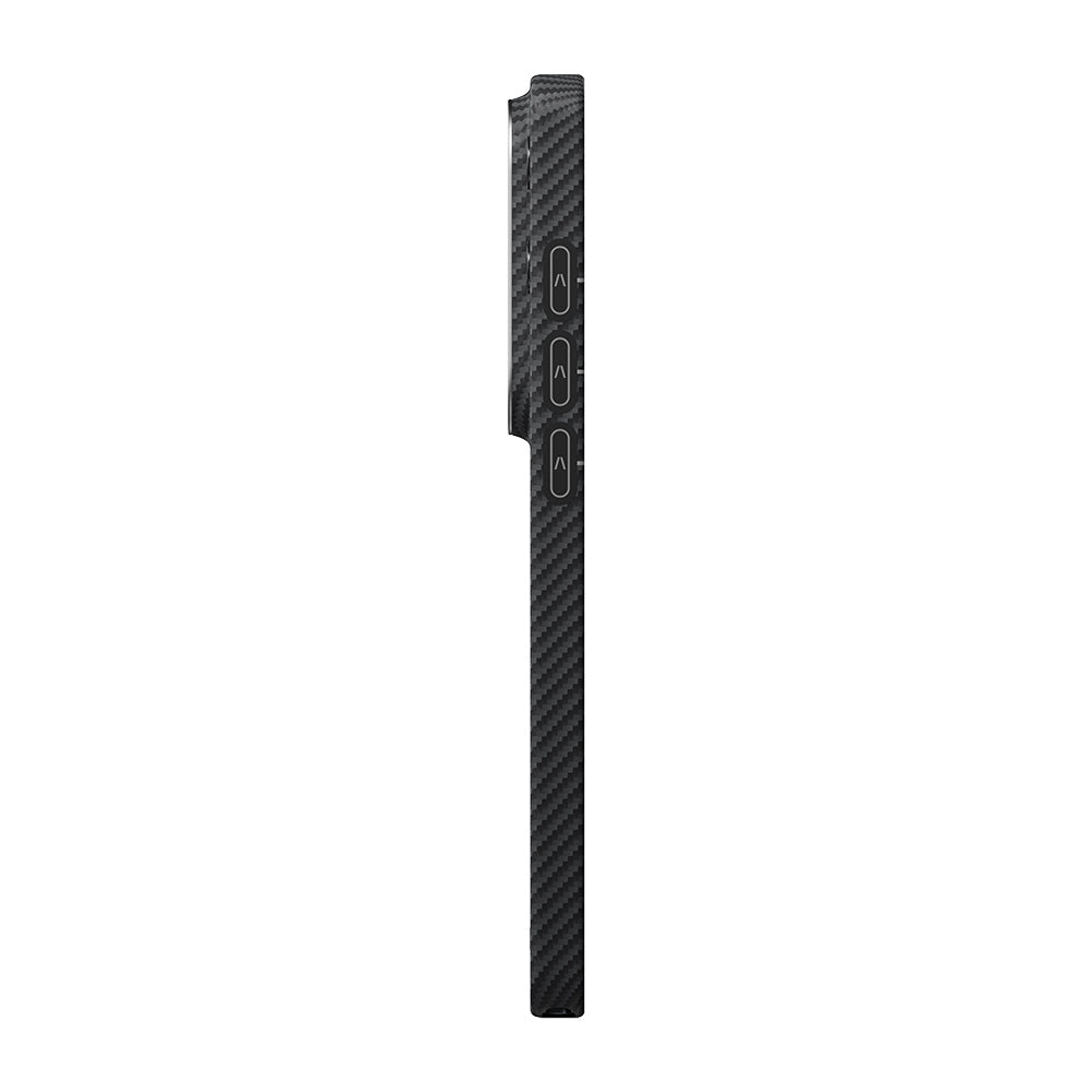 Galaxy S26 Ultra Kılıf M-safe Şarj Özellikli 600D Aramid Karbon Fiber Pitaka Ultra-Slim Classic Serisi Black-Grey Twill Kılıf