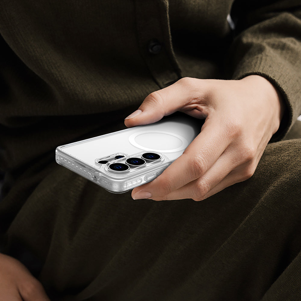Galaxy S26 Ultra Kılıf M-Safe Şarj Özellikli Airbag Tasarımlı AmazingThing Titan Mag Case Serisi Kılıf