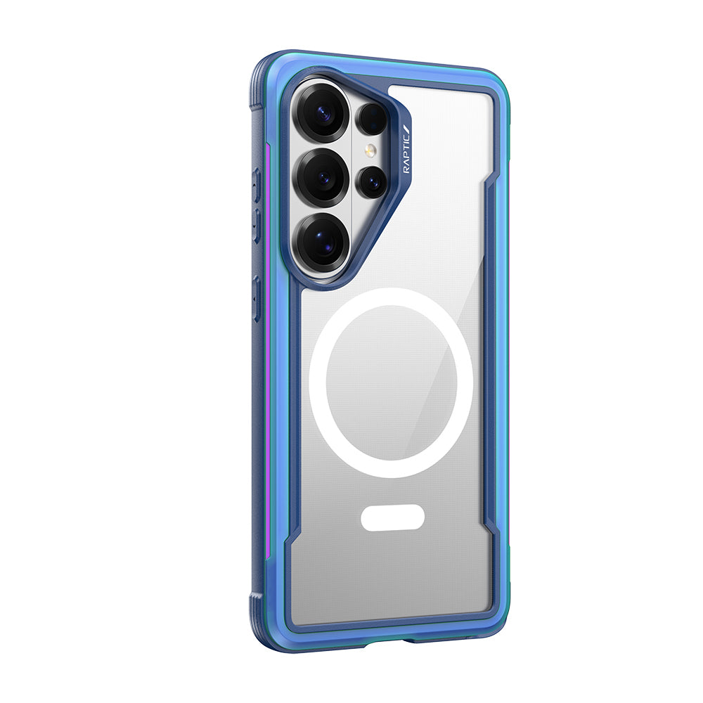 Galaxy S26 Ultra Kılıf M-safe Şarj Özellikli Airbagli Raptic Shield Serisi Şeffaf Arka Yüzey Kılıf