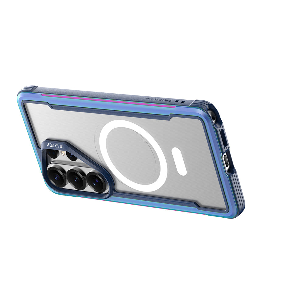 Galaxy S26 Ultra Kılıf M-safe Şarj Özellikli Airbagli Raptic Shield Serisi Şeffaf Arka Yüzey Kılıf