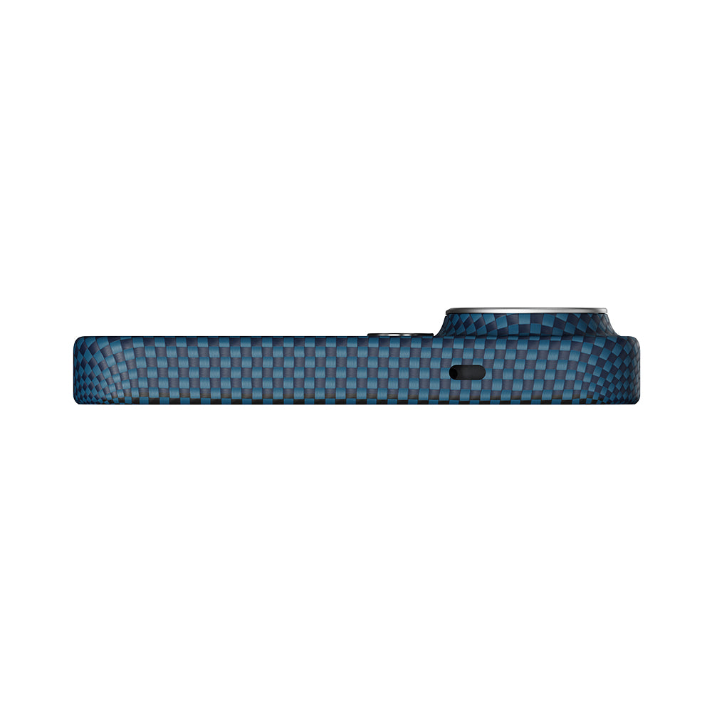 Galaxy S26 Ultra Kılıf M-safe Şarj Özellikli Aramid Karbon Fiber Pitaka Tactile Woven Sunset-Moonrise Serisi Kılıf